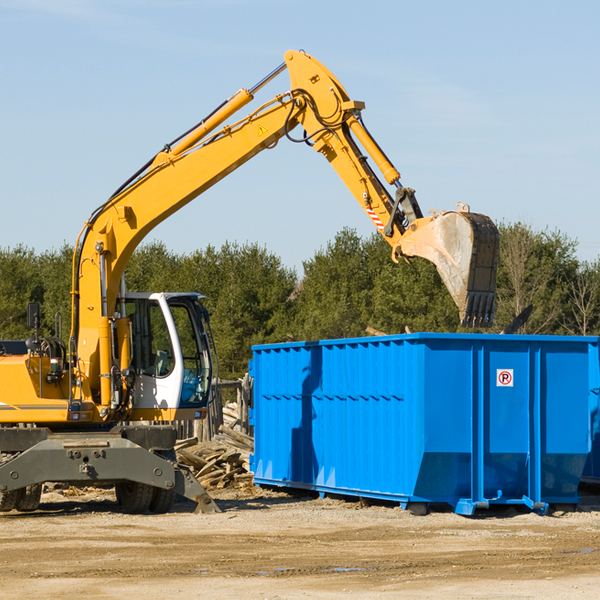 can i choose the location where the residential dumpster will be placed in Newark NJ